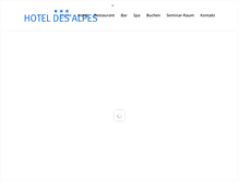 Tablet Screenshot of hoteldesalpes.ch